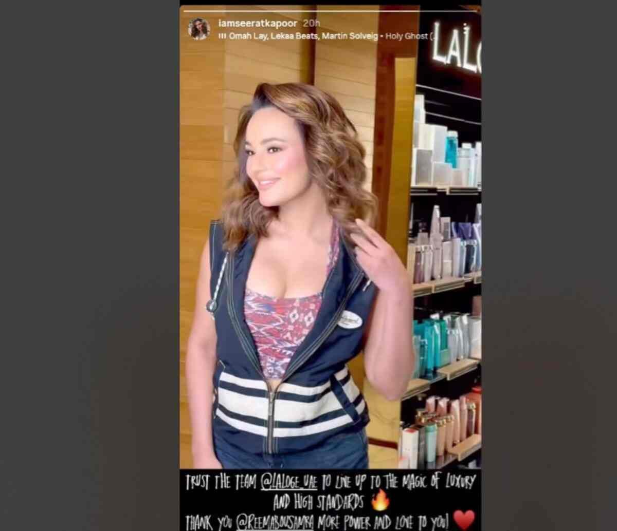 Dubai’s Laloge Salon: Seerat Kapoor’s Ultimate Royal Pampering
