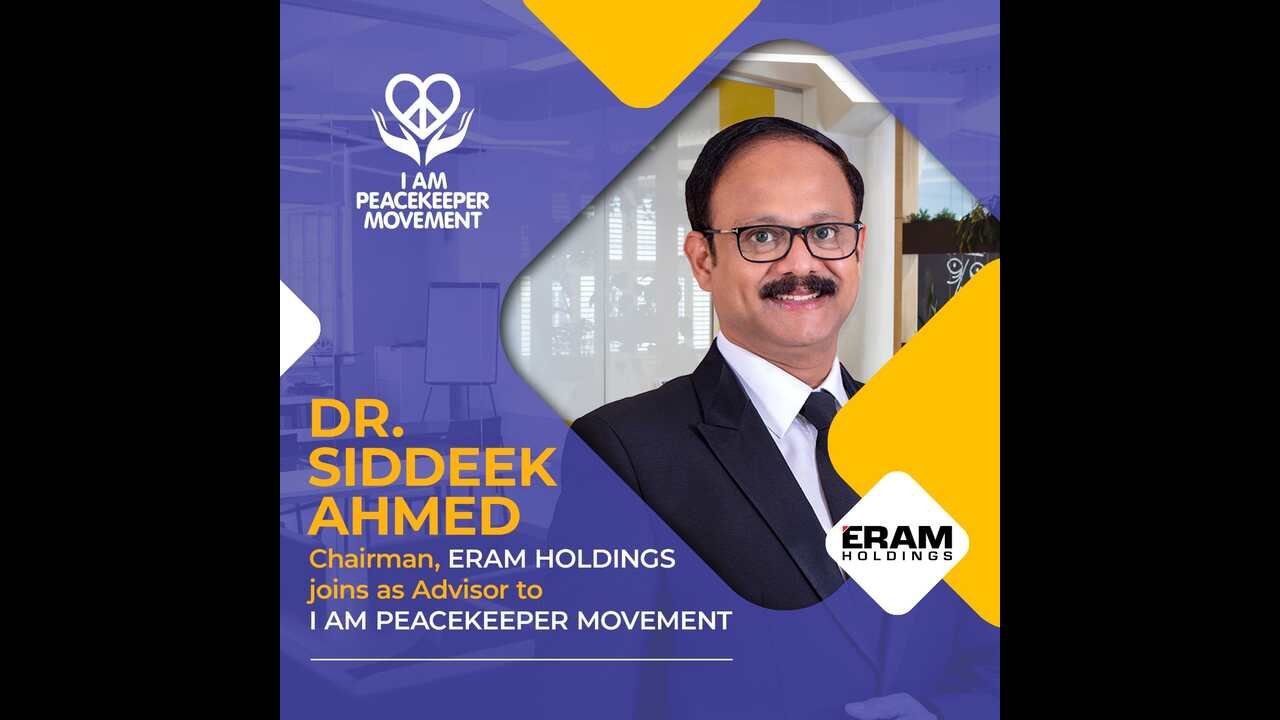 Dr. Siddeek Ahmed Joins I Am Peacekeeper Movement as Esteemed Advisor