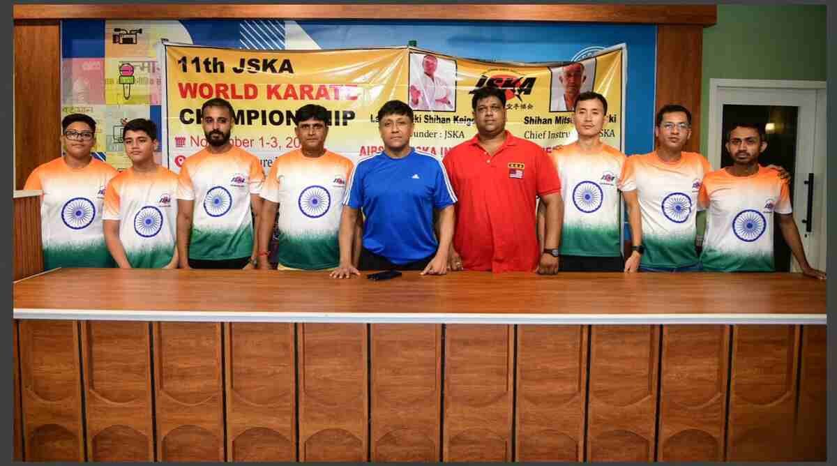 Team India: Ready for Glory at JSKA World Championship in Matsuyama 1 JSKA World Championship 2025, India Karate Team, AIBSKA, Matsuyama Japan, Tirthankar Nandy, Karate-do