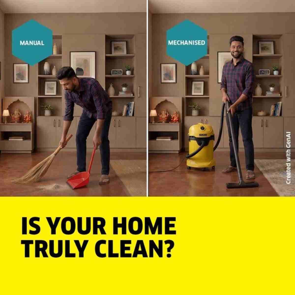 Kärcher India campaign, mechanised cleaning India, smart cleaning solutions, True Clean Kärcher, cleaning technology India