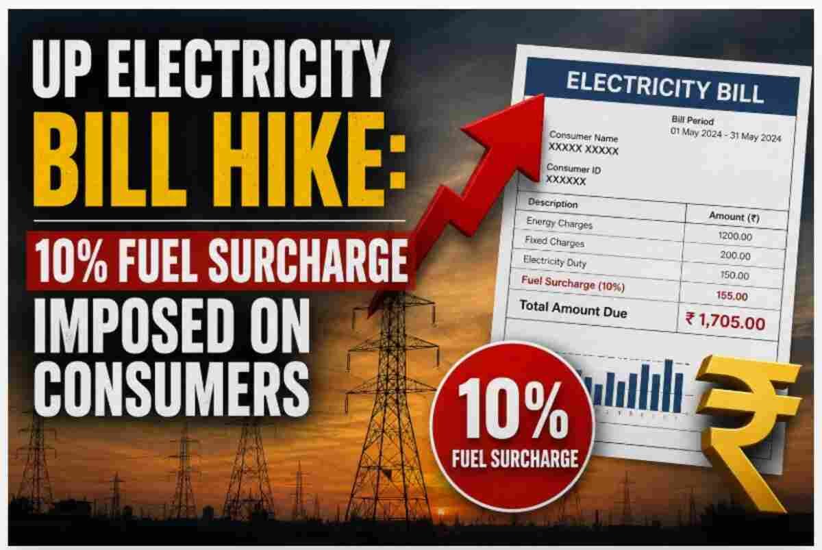 Uttar Pradesh electricity rates, UP electricity bill hike, UPPCL fuel surcharge, 10% fuel surcharge, electricity price increase Uttar Pradesh, power tariff hike UP, Uttar Pradesh Power Corporation Limited, electricity consumers UP, fuel surcharge June 2026, electricity bill increase, UP power consumers, State Electricity Consumer Council, electricity regulatory commission, power purchase cost, UPPCL news, Uttar Pradesh electricity news, fuel adjustment charge, electricity tariff controversy, energy sector news India, consumer council objection, electricity surcharge recovery, UP electricity charges, power bill burden, Uttar Pradesh latest news, electricity cost rise, UPPCL tariff update, fuel cost adjustment, power distribution companies, electricity sector updates, consumer rights electricity bills.