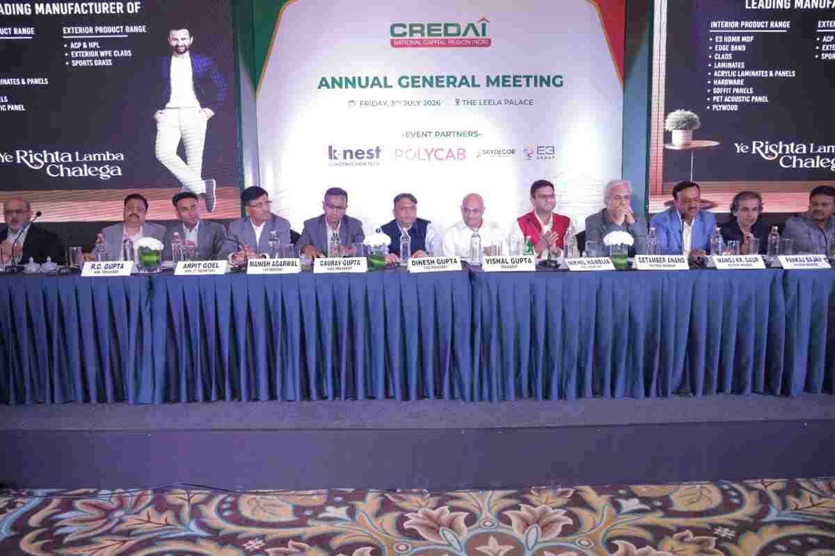 CREDAI NCR, real estate NCR, sustainable construction, Vishal Gupta CREDAI, Nikhil Hawelia, NCR construction challenges, GRAP limits, Viksit Bharat 2047, Joint Development Agreements, IIT Delhi Air Pollution Research