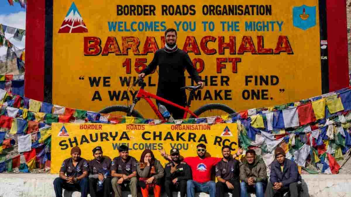 Takshil Thakkar, Manali to Leh cycling, Indian Army tribute, Mumbai cyclist, Lazy Ass Bikers, adventure sports, Commando Training School, Leh expedition, high-altitude cycling